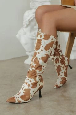 MIXX Queen Of NY - Tan Cow Shoes