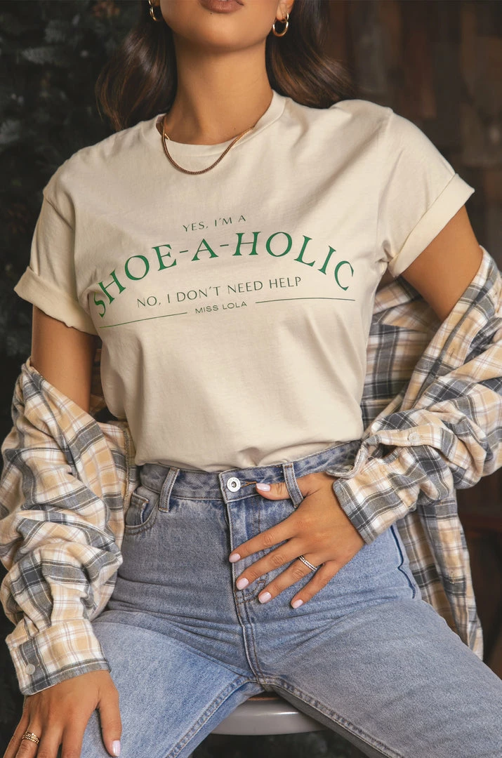 MSLOLA Loungewear Shoeaholic Tee - Green