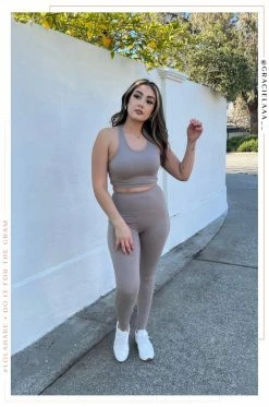 MB Clothing Mindset Activewear Legging - Taupe