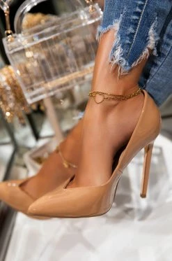 MSLOLA Stassi - Nude Pat Shoes