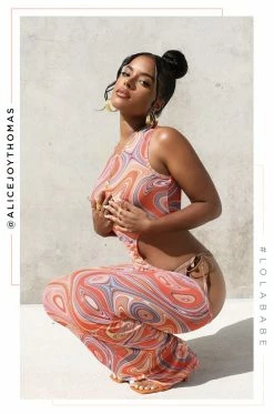 ANP Dresses Island Living - Orange Multi