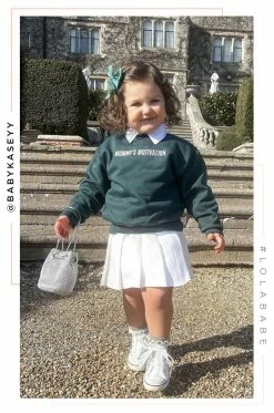 LOLAKID Loungewear Mommy's Motivation Crewneck - Emerald