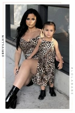 LOLAKID Dresses Mini Alessandra - Leopard