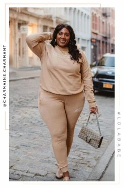 MSLOLA Life Is Short, Buy Shoes Jogger - Nude Activewear