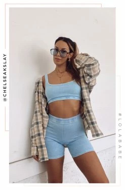 EMPK Good Vibes Only - Blue Activewear