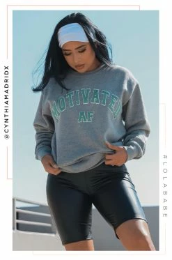 MSLOLA Varsity Motivated AF - Heather Grey Curve