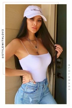 MSLOLA Accessories Can't Stop Won't Stop Hat - White