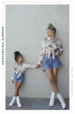 LOLAKID Tops Mini Malibu Sunset - Nude