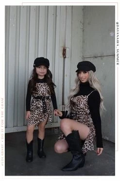 LOLAKID Dresses Mini Alessandra - Leopard