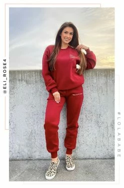 MSLOLA Vibra Con El Corazón - Burgundy Clothing