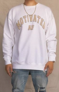 MSLOLA Varsity Motivated AF - White Activewear