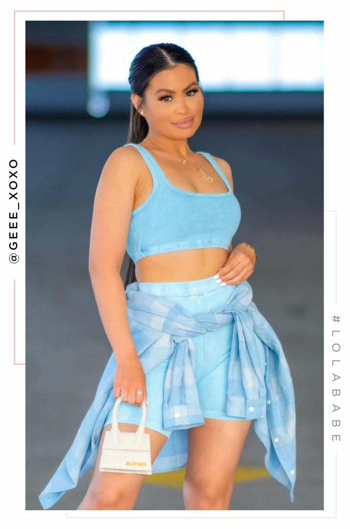 EMPK Good Vibes Only - Blue Activewear