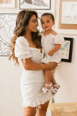 LOLAKID Dresses Mini Brisia - White