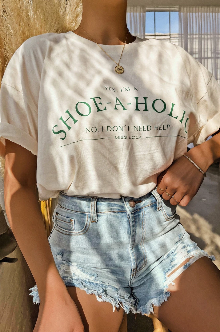 MSLOLA Loungewear Shoeaholic Tee - Green
