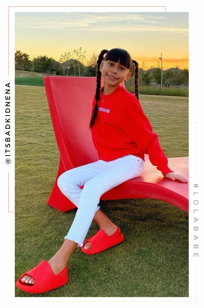 LOLAKID Mommy's Motivation Crewneck - Red Loungewear