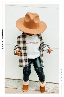 LOLAKID Loungewear Mommy's Motivation Crewneck - White