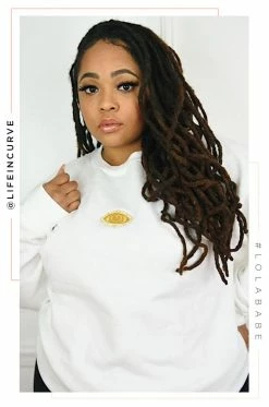 MSLOLA Manifesting Crewneck - White Activewear