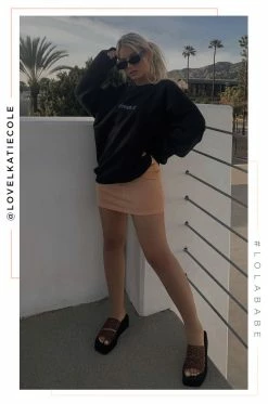 MSLOLA Activewear Dream It Crewneck - Black