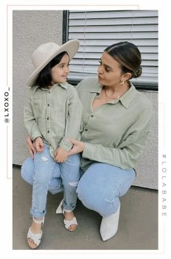 LOLAKID Mini Weekend Chill - Sage Clothing