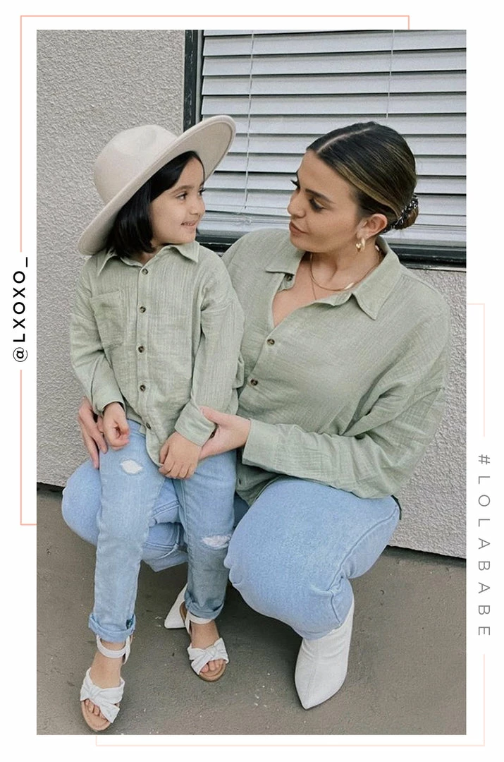 LOLAKID Mini Weekend Chill - Sage Clothing