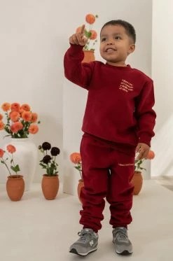 LOLAKID Mini Vibra Con El Corazón - Burgundy