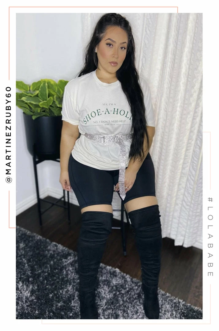 MSLOLA Loungewear Shoeaholic Tee - Green