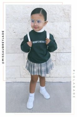 LOLAKID Loungewear Mommy's Motivation Crewneck - Emerald