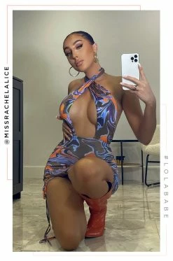 BKD Dresses All Nighter - Purple Abstract