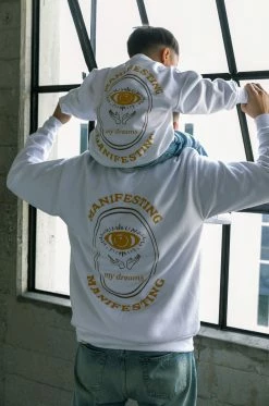MSLOLA Manifesting Crewneck - White Activewear
