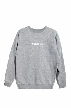 MSLOLA Activewear Motivated AF Crewneck - Grey