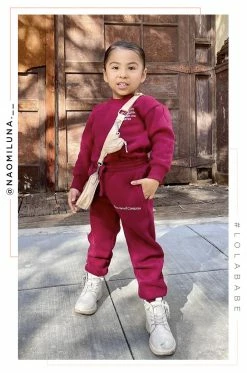 LOLAKID Mini Vibra Con El Corazón - Burgundy