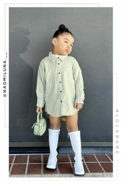 LOLAKID Mini Weekend Chill - Sage Clothing