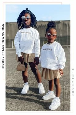 LOLAKID Loungewear Mommy's Motivation Crewneck - White