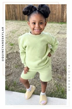 LOLAKID Mini Cozy Feels - Sage Activewear