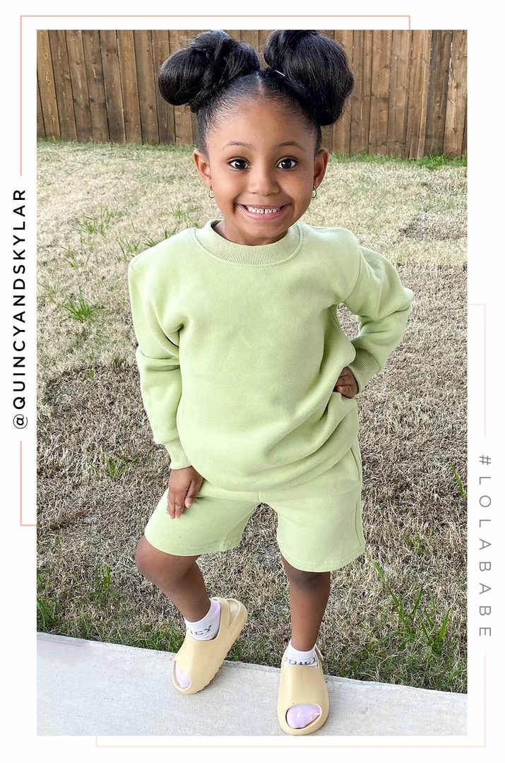 LOLAKID Mini Cozy Feels - Sage Activewear