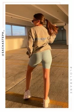 MSLOLA Dream It Crewneck - Grey Loungewear