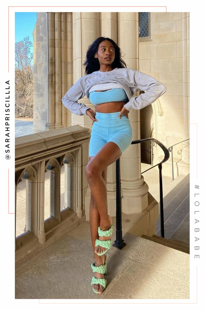 EMPK Good Vibes Only - Blue Activewear