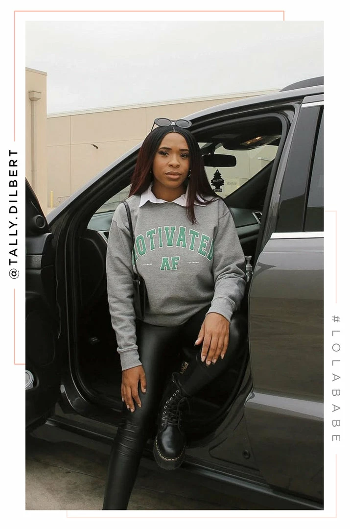 MSLOLA Varsity Motivated AF - Heather Grey Curve