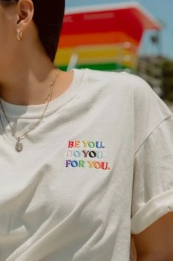 MSLOLA Be You Pride Unisex Tee - Nude Tops