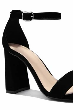 BBOO Shoes Always Pretty Block Heel Sandal - Black