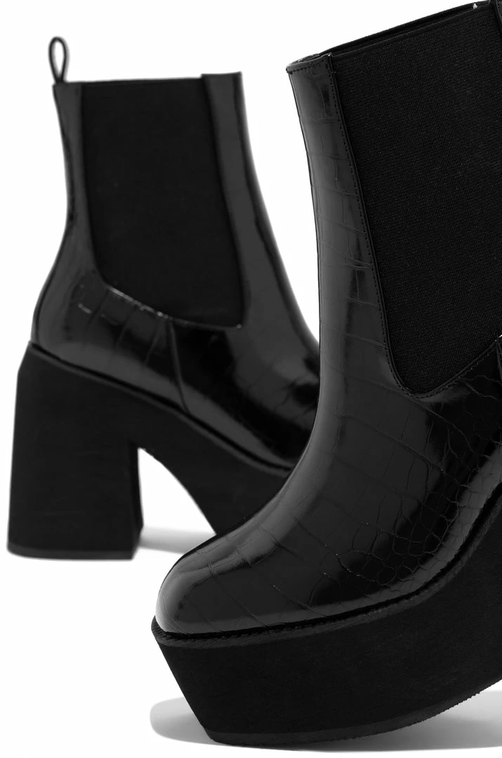 LEMND Shoes Pamela - Black Croc