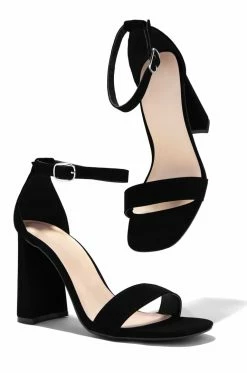 BBOO Shoes Always Pretty Block Heel Sandal - Black