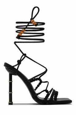 SOME Ophelia - Black PU Shoes