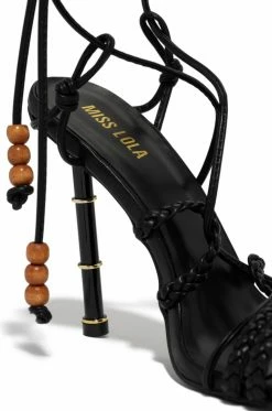 SOME Ophelia - Black PU Shoes