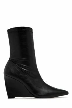 SOME Mila - Black PU Shoes