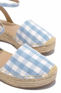 SODA Road To Hana - Blue Gingham Shoes
