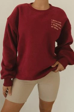 MSLOLA Vibra Con El Corazón - Burgundy Clothing