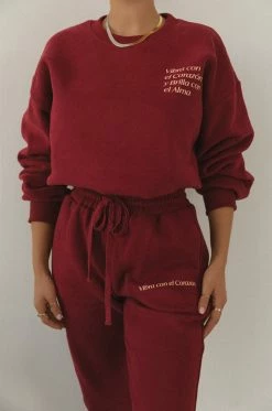 MSLOLA Vibra Con El Corazón - Burgundy Clothing