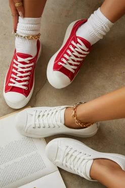 SODA Chelsie - Red Shoes