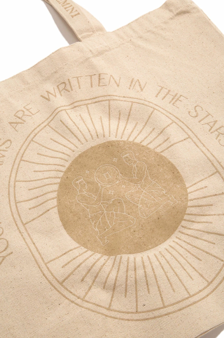 MSLOLA Accessories Gemini Zodiac Tote Bag - Nude